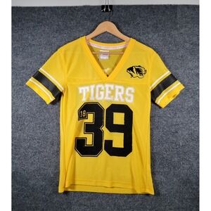 Mizzou Missouri Tigers Victoria's Secret Football Jersey Small Yellow NCAA Y2K